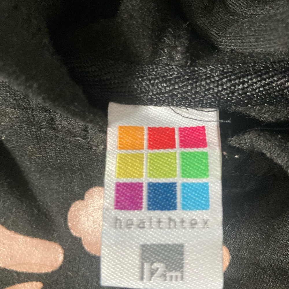 12 month black zip Skelton jacket